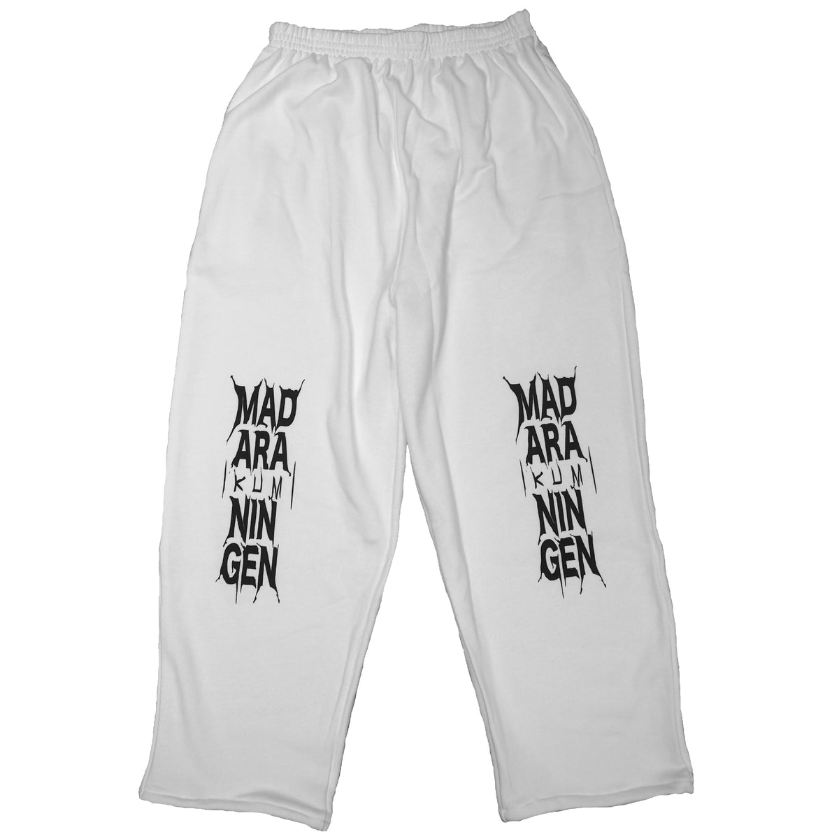 IKUMI×MADARANINGEN Bizarre LOGO Sweat Pants (WHITE) | GALAXY BROAD