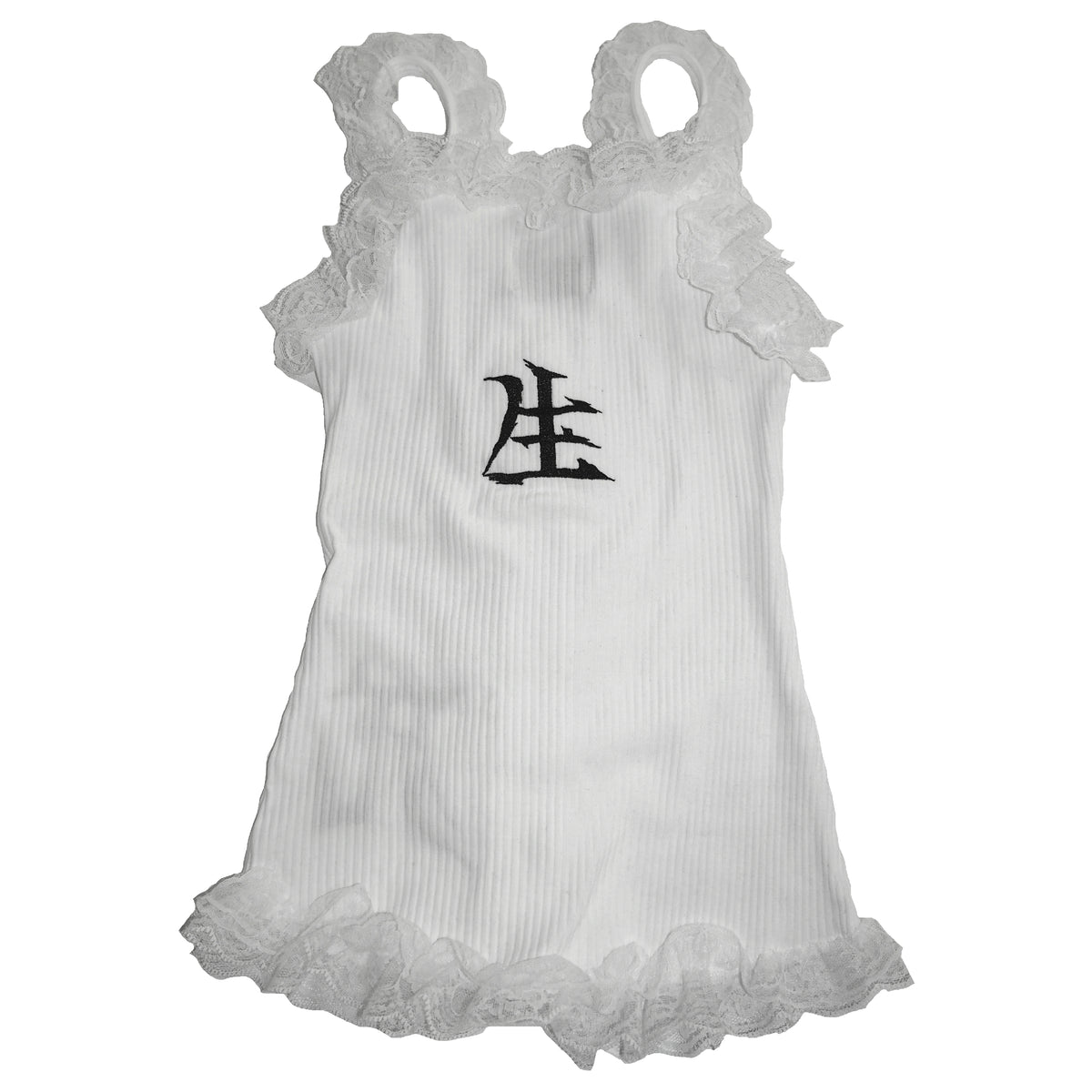 IKUMI×MADARANINGEN 生死 FRILL CAMISOLE (WHITE) | GALAXY BROAD SHOP
