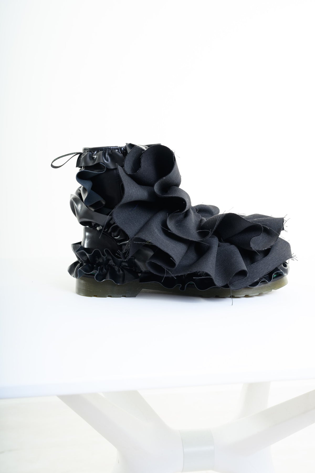 Boots Denim Ruffle | GALAXY BROAD SHOP