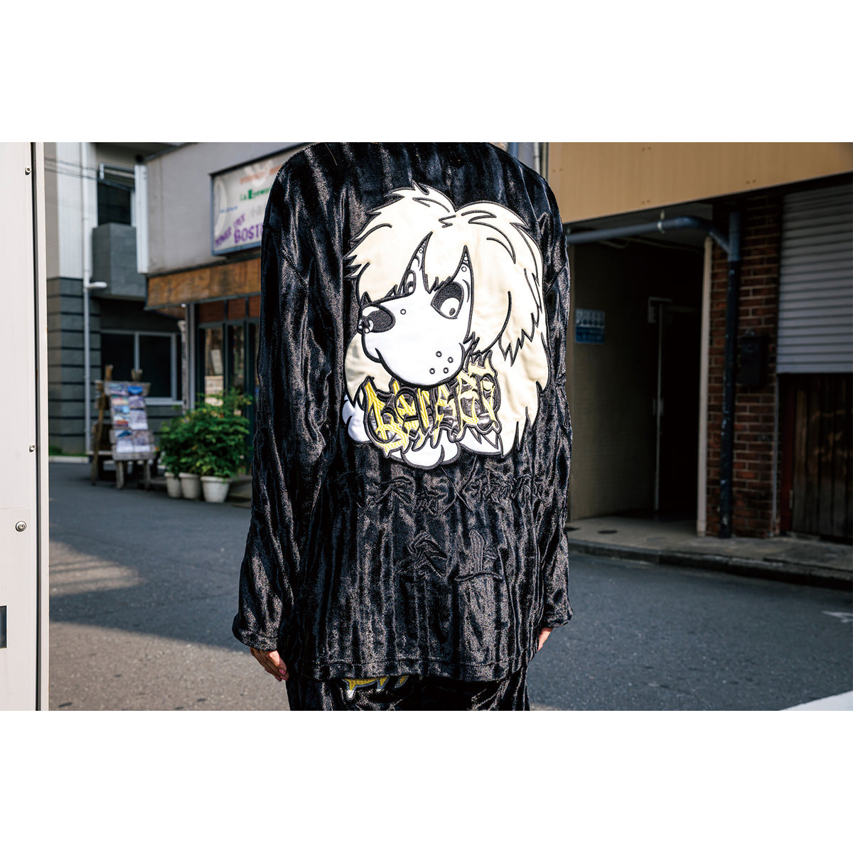 キズきょうのすけ × GALFY THE KYONOFY VELBOA BLOUSON | GALAXY
