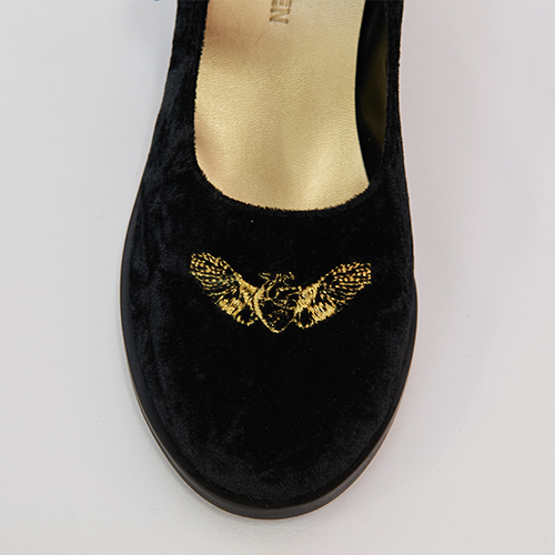 RAVEN HEART MARY JANE SHOES VELVET | GALAXY BROAD SHOP