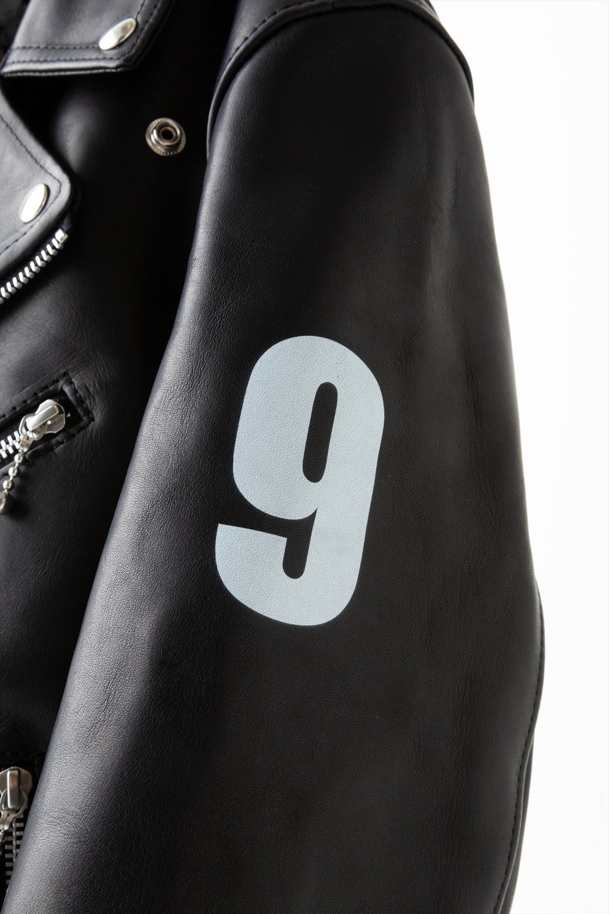 丸尾末広×MADARANINGEN HORSE LEATHER BIKER JACKET (LEATHER COLLAGE