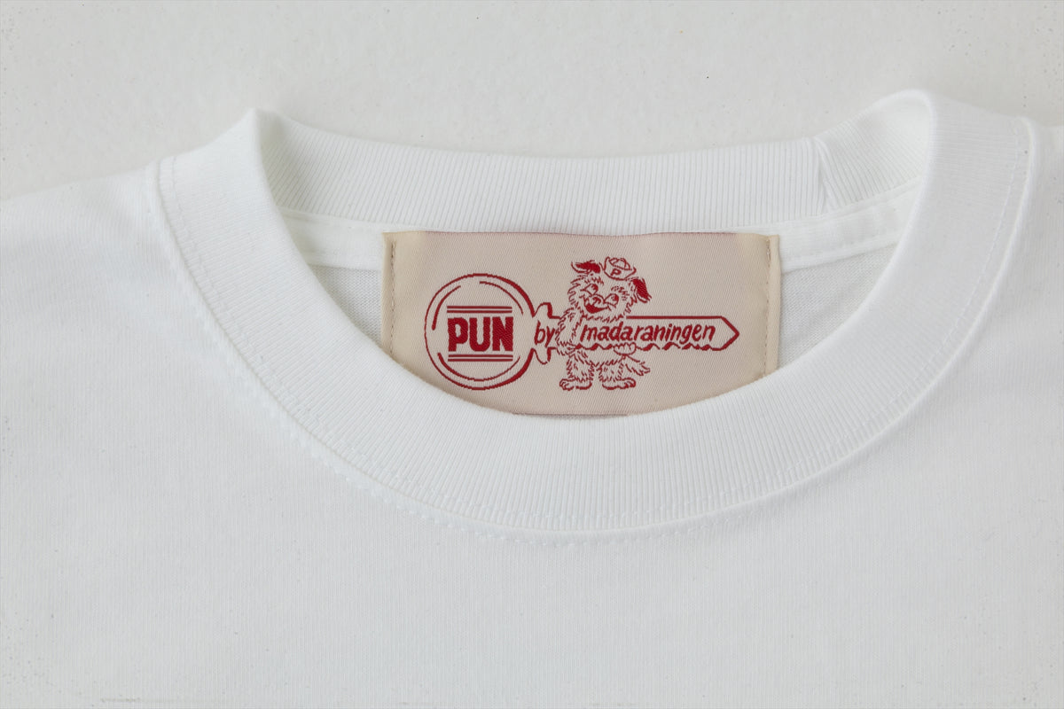 マダラニンゲン　PUN Tシャツ　ホワイト PUN T-shirt | GALAXY BROAD SHOP