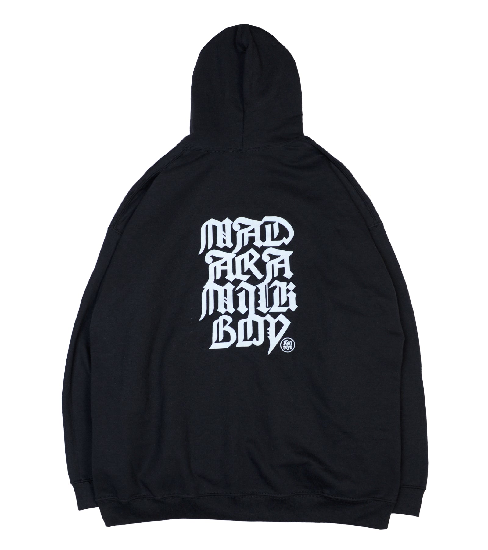 MADARANINGEN × MILKBOY　PUN HOODIE WHITE KYO TOYS LOGO HOODIE Black | GALAXY BROAD SHOP