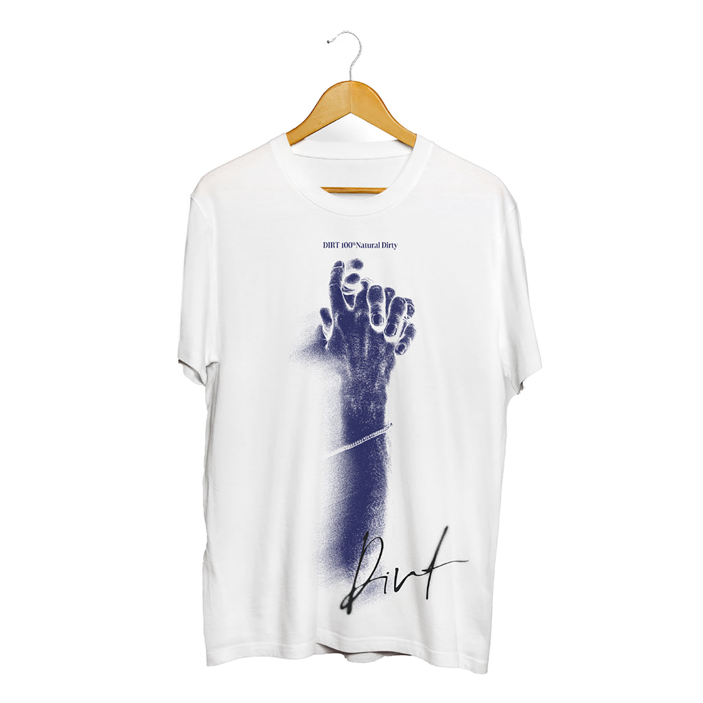 utakata×DIRT 100% Natural Dirty Collaboration T-Shirt 2025 [WHITE]