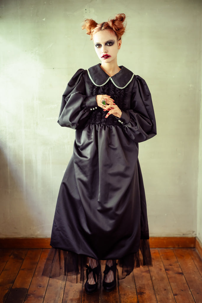 [General Sale] Pearl balloon long dress
