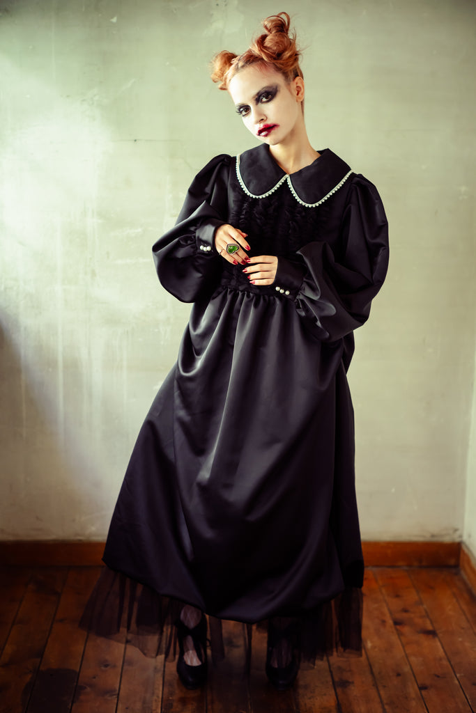 [General Sale] Pearl balloon long dress