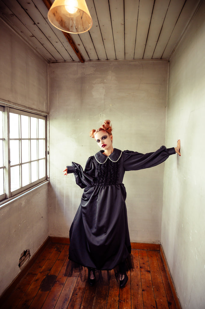 [General Sale] Pearl balloon long dress