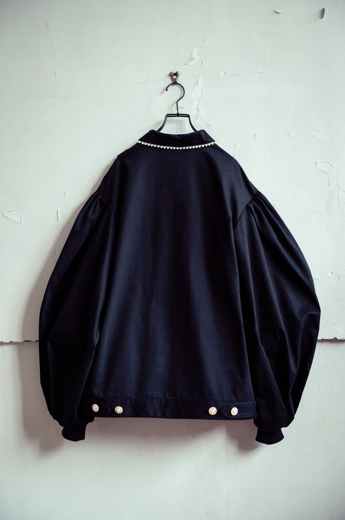 [一般販売] Ruffle pearl military jacket