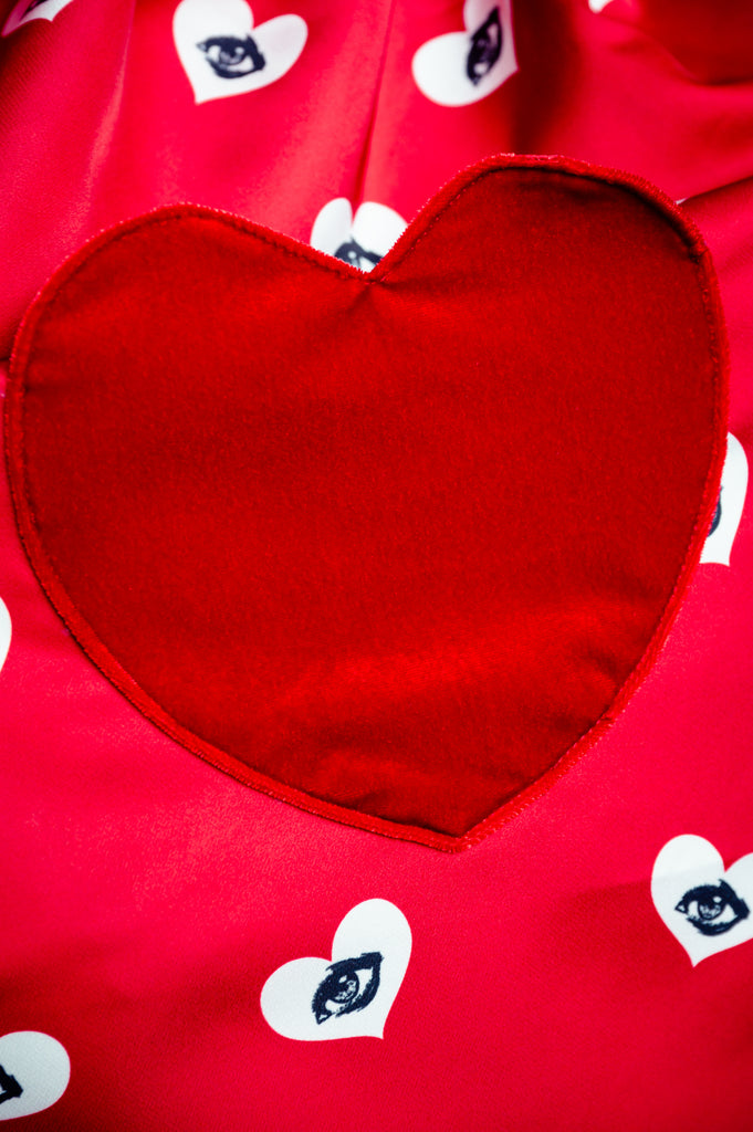 Eye heart pinafore