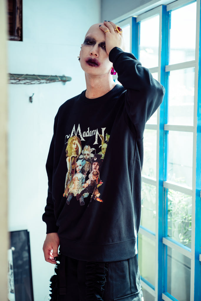 [一般販売] Doll sweat top Black