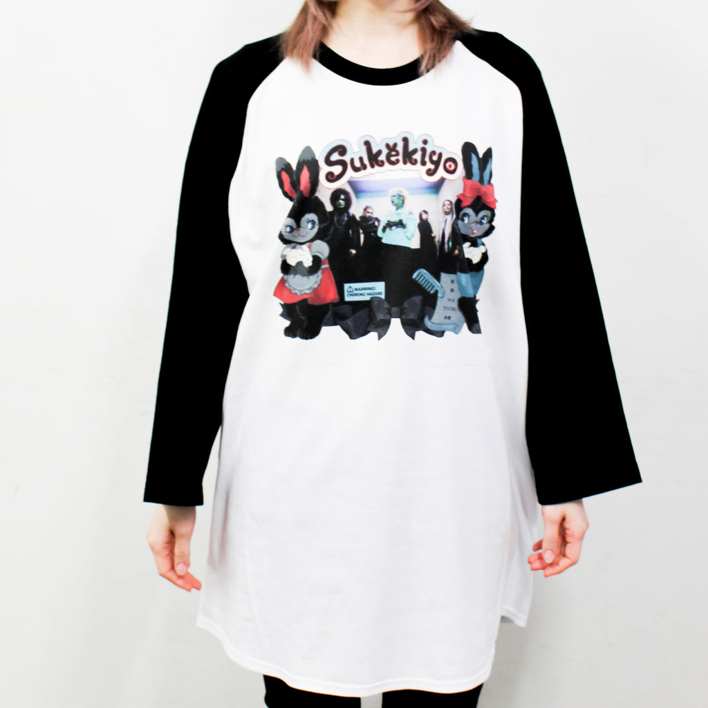 sukekiyo 10th Anniversary Café Raglan T-Shirt