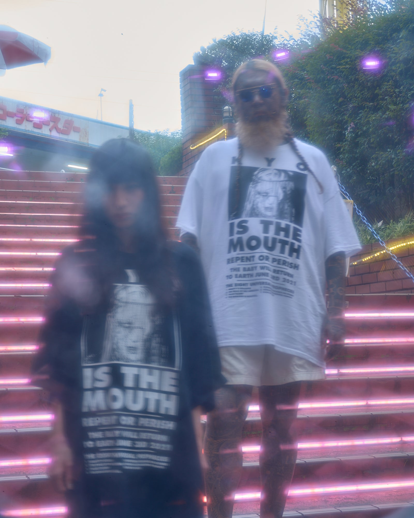 KYO IS THE MOUTH×NISHIMOTO IS THE MOUTH T-shirt [WHITE] | GALAXY