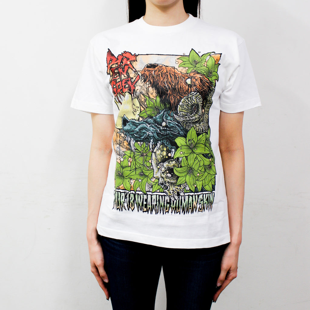 TOUR18 WEARING HUMAN SKIN TシャツB (白)