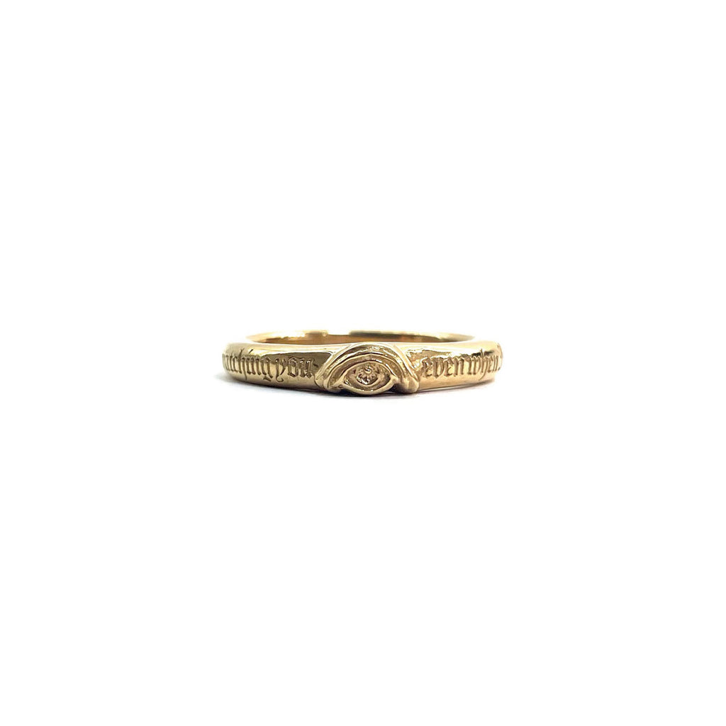 [一般販売] Eye pinky ring 18Gold plated