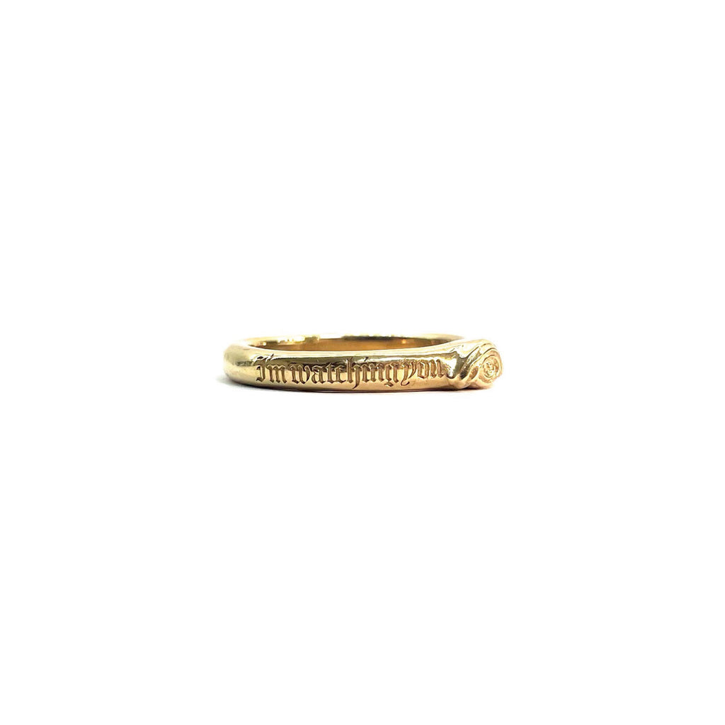 Eye pinky ring 18Gold plated
