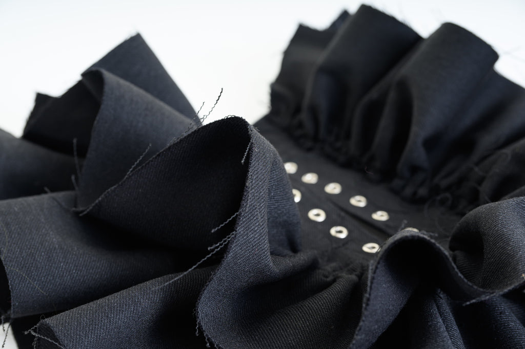 Boots Denim Ruffle