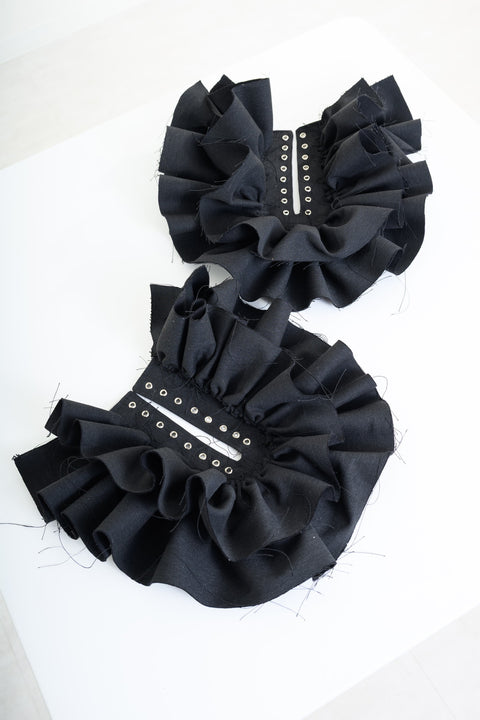 Boots Denim Ruffle | GALAXY BROAD SHOP