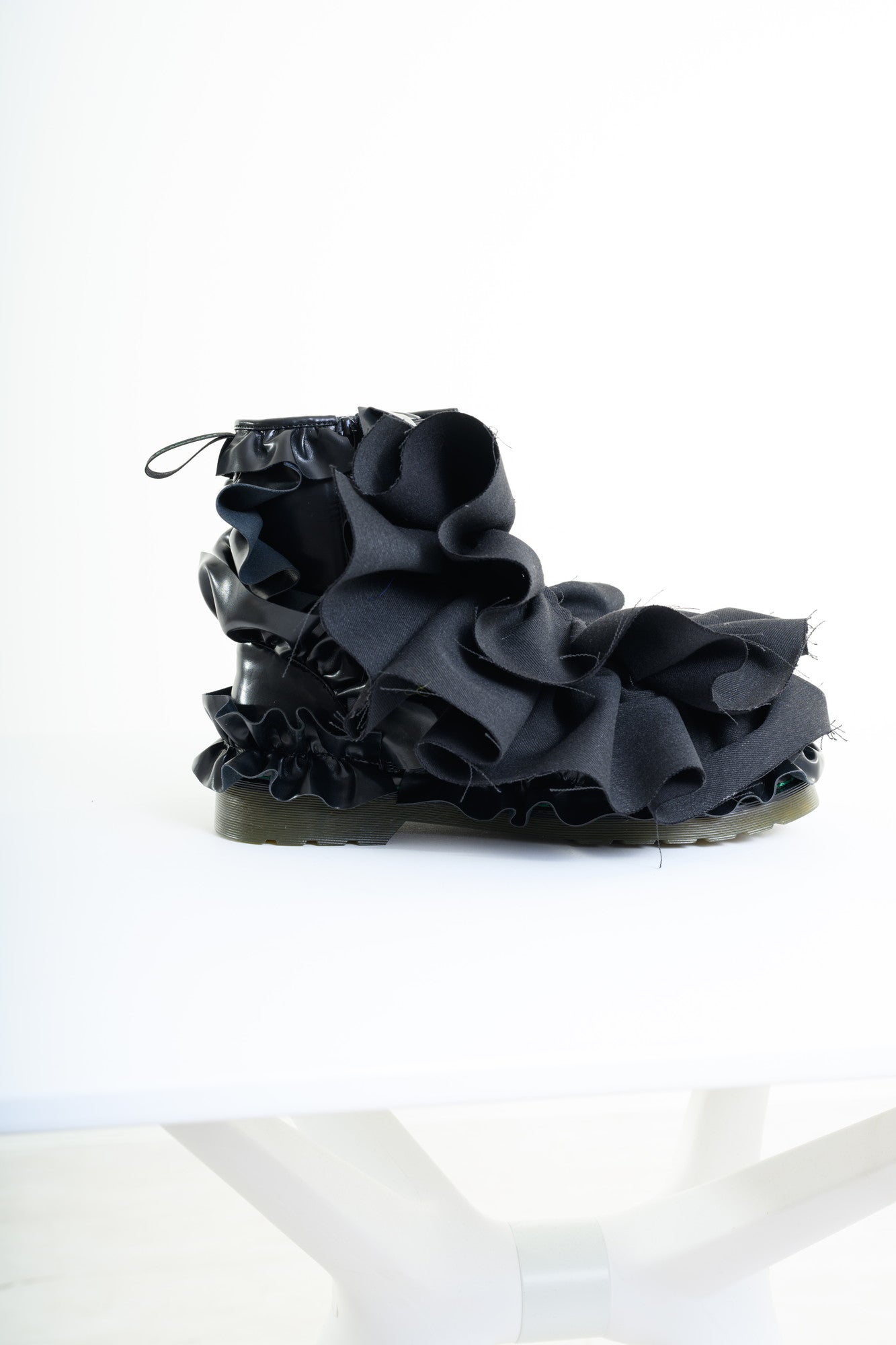 Boots Denim Ruffle | GALAXY BROAD SHOP