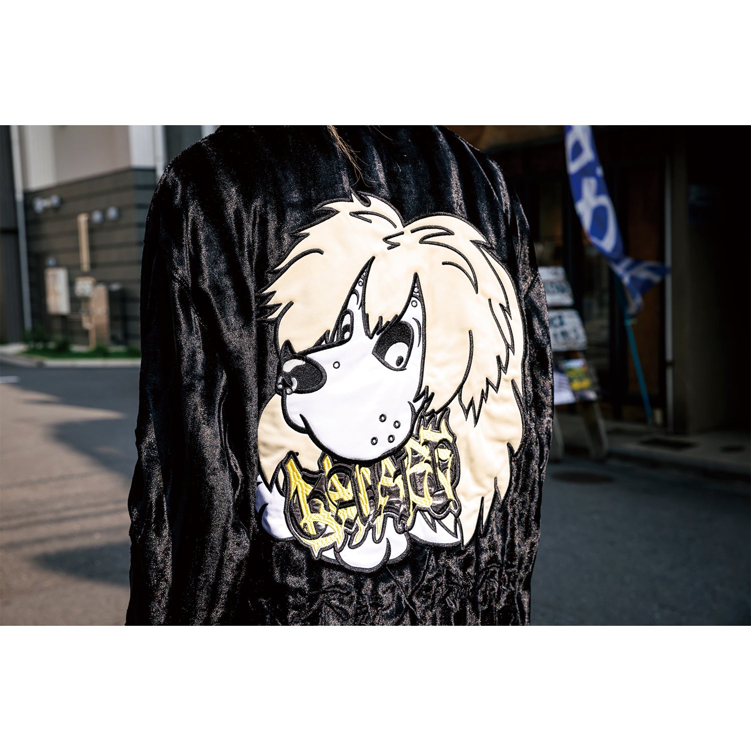 キズきょうのすけ × GALFY THE KYONOFY VELBOA BLOUSON | GALAXY