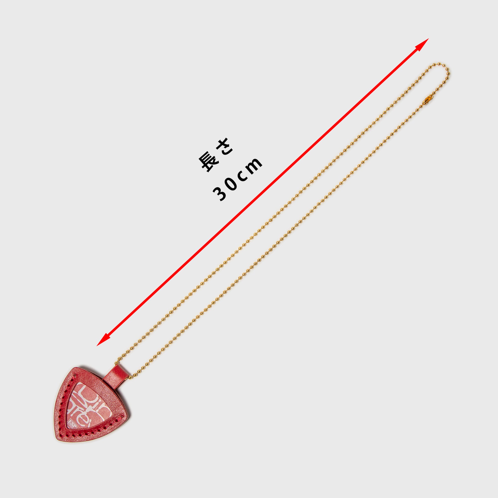 Dieオリジナルピックケース(赤・ロングゴールドチェーン) | GALAXY