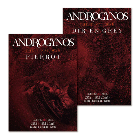 ANDROGYNOS アンドロジナス　1011.12 限定パンフレットセット ANDROGYNOS 最新 ライブ ブルーレイ＆DVD『ANDROGYNOS - THE
