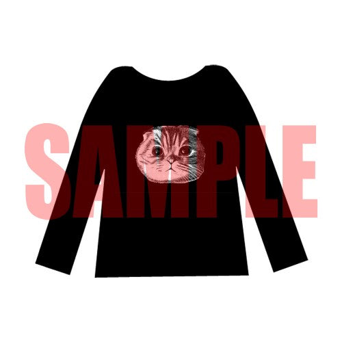 きーたんまんロングTシャツ(黒)