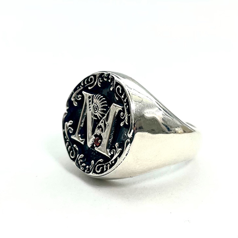 CARNIVOROUS PLANT RING Silver 925 RED | GALAXY BROAD SHOP