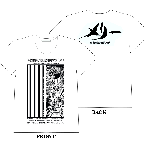 スカルTシャツ(白)