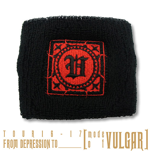 TOUR16-17 FROM DEPRESSION TO ________ [mode of VULGAR]  Sports Wristband (Red)