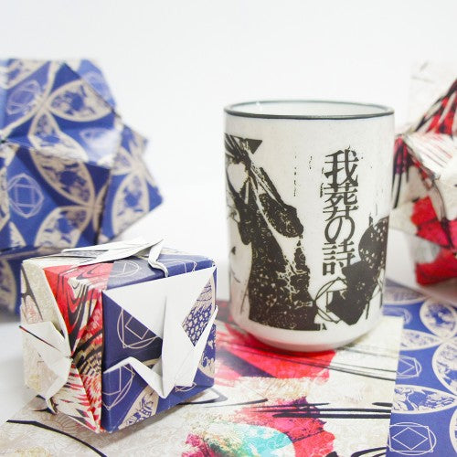 Teacup (with gift wrapping) & Origami Set