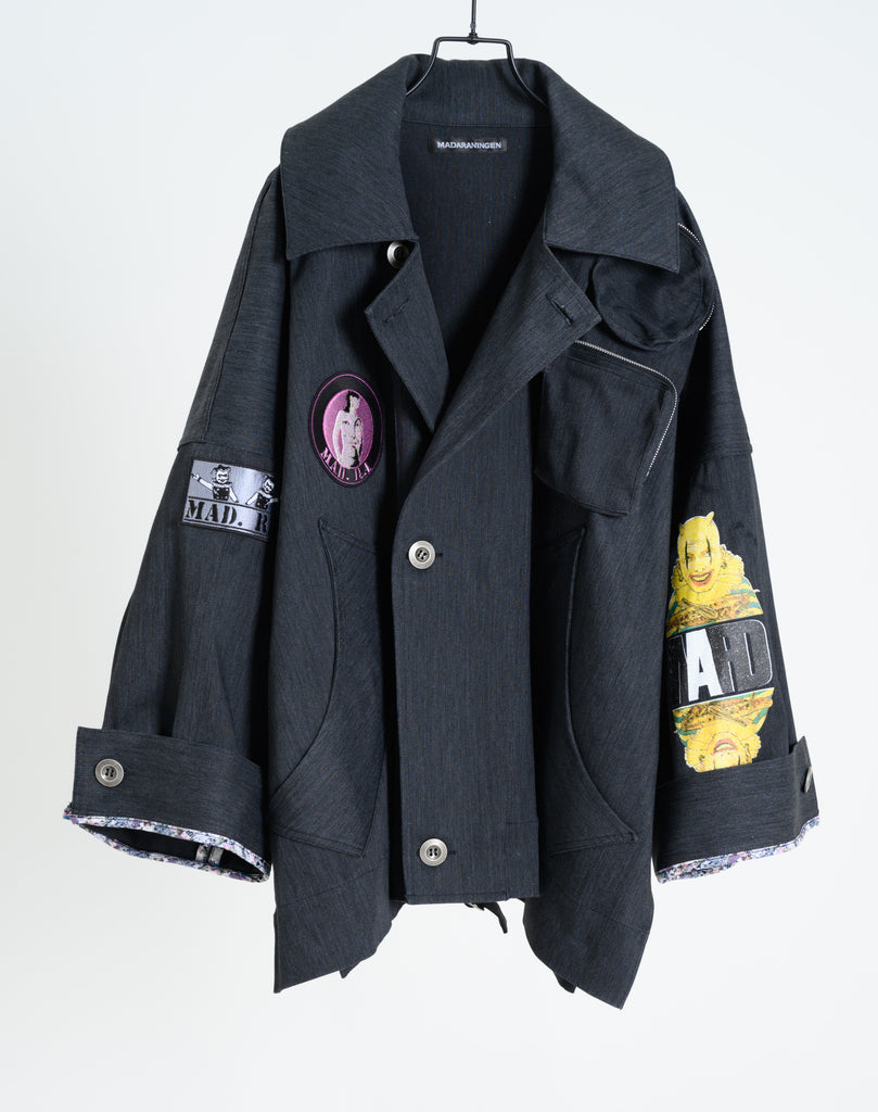 Denim Jacket Maruo Suehiro × MADARANINGEN [Black]