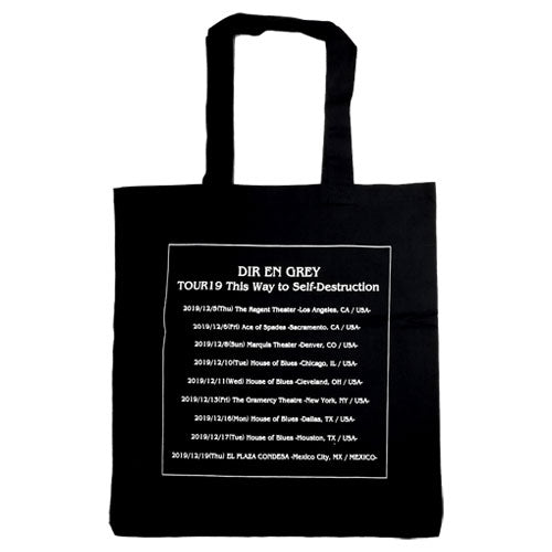 OVERSEAS (NORTH AMERICA) TOUR19 「This Way to Self-Destruction」 Tote Bag