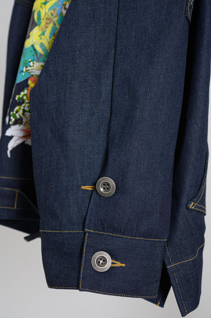 Denim Jacket Maruo Suehiro x MADARANINGEN [Indigo]