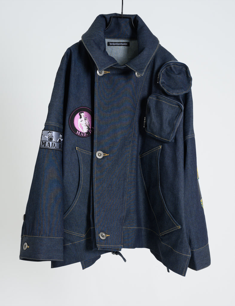 Denim Jacket Maruo Suehiro × MADARANINGEN [Indigo]