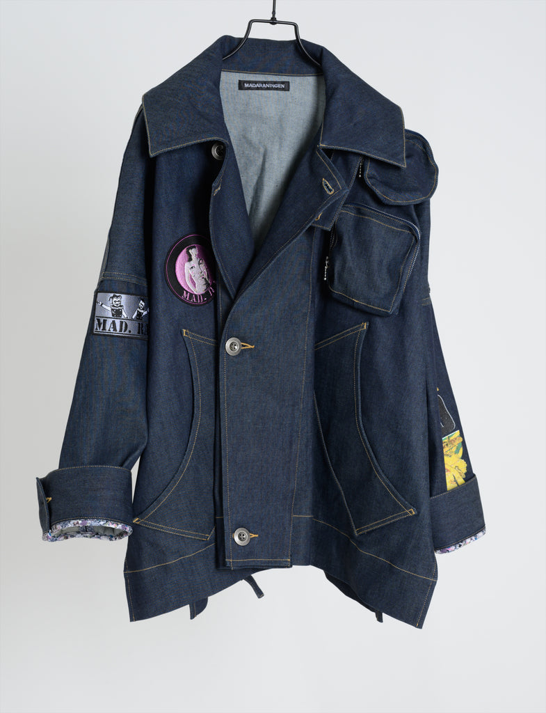 Denim Jacket Maruo Suehiro × MADARANINGEN [Indigo]