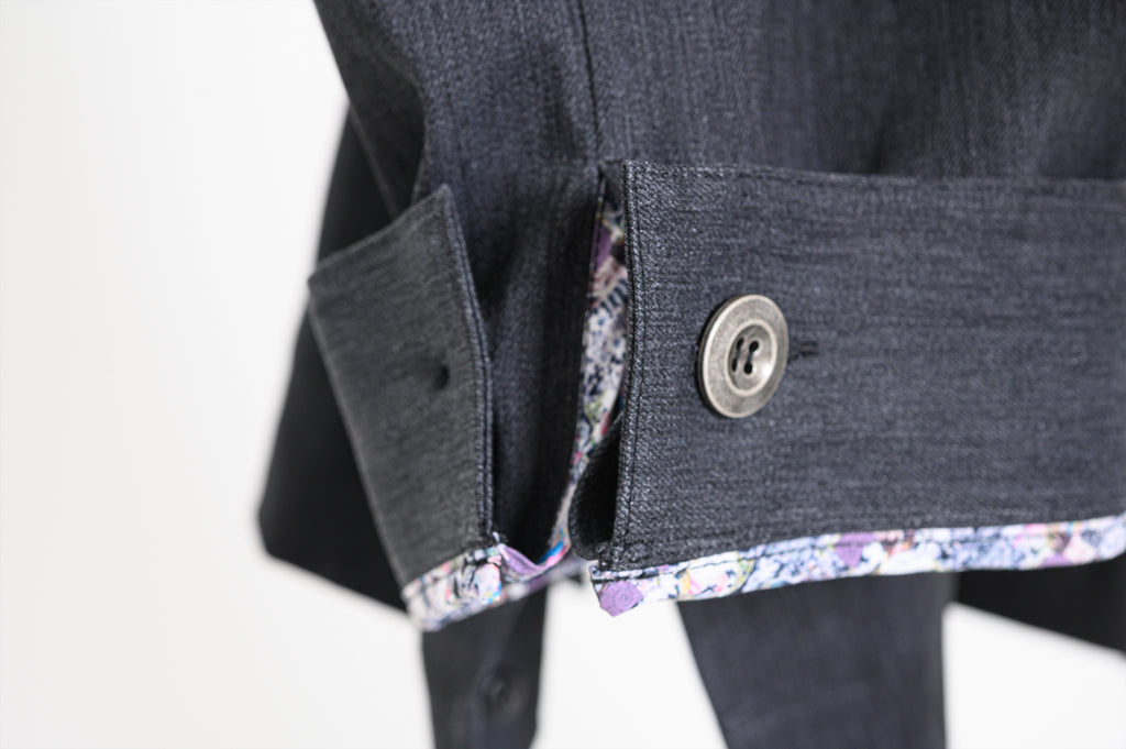 Denim Jacket Maruo Suehiro × MADARANINGEN [Black]