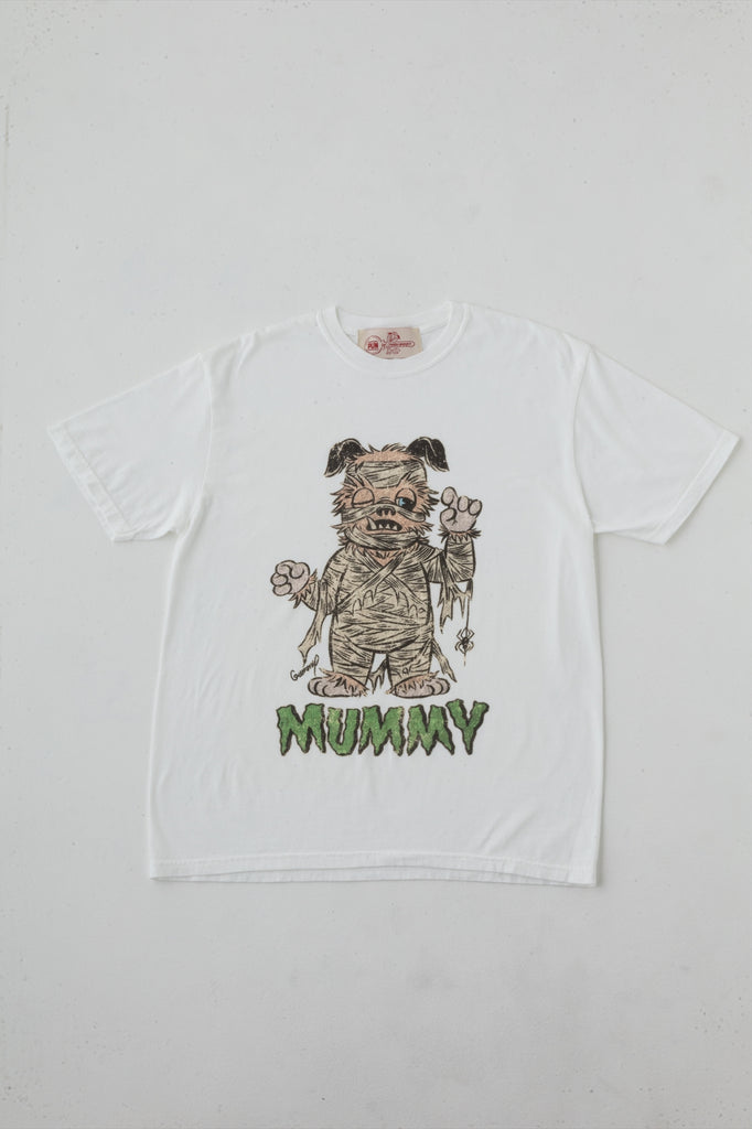 MUMMY-PUN vintageT off white