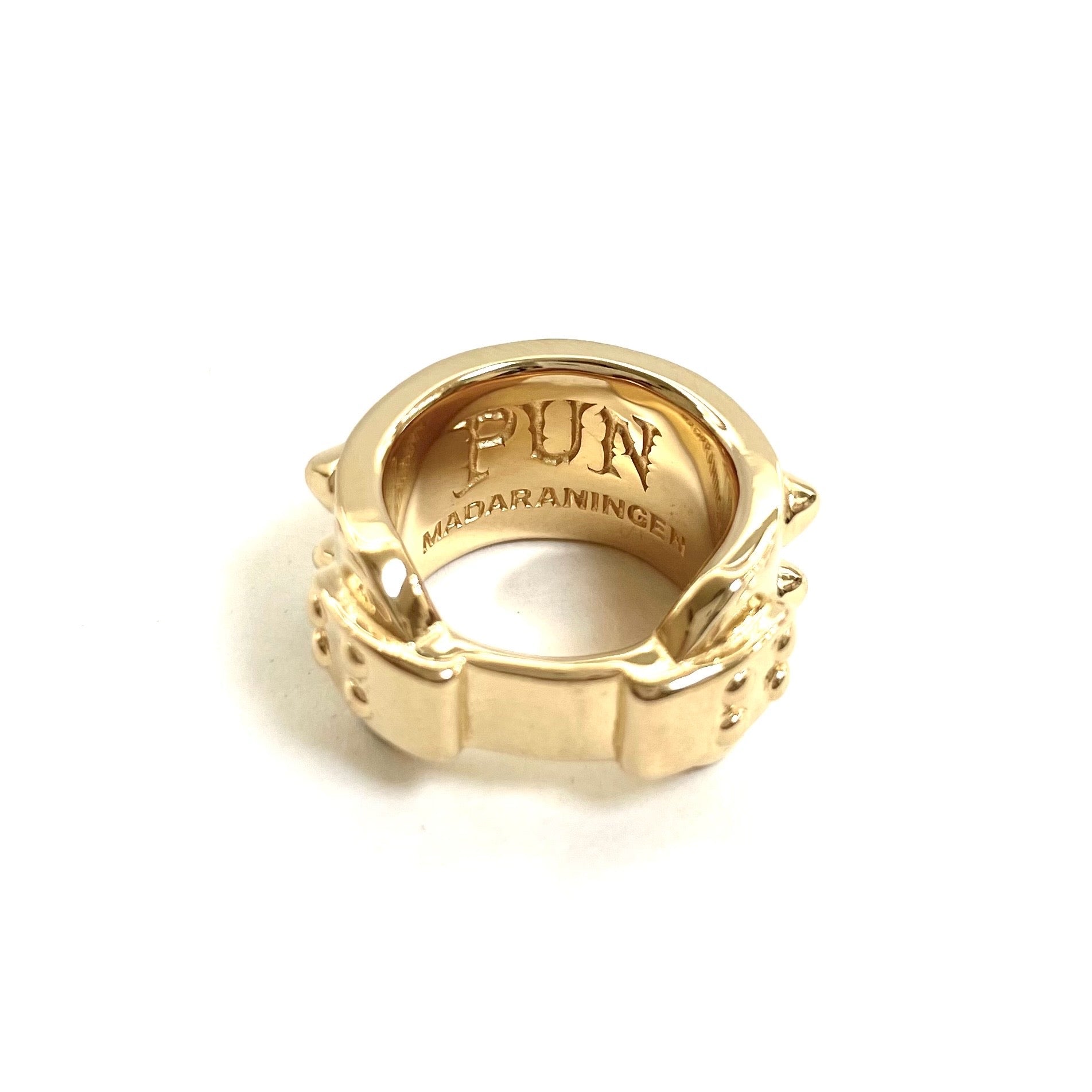 PUN's choker ring 18k gold plated | GALAXY BROAD SHOP