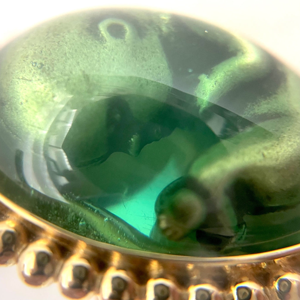 Foetation ring 18k gold plated