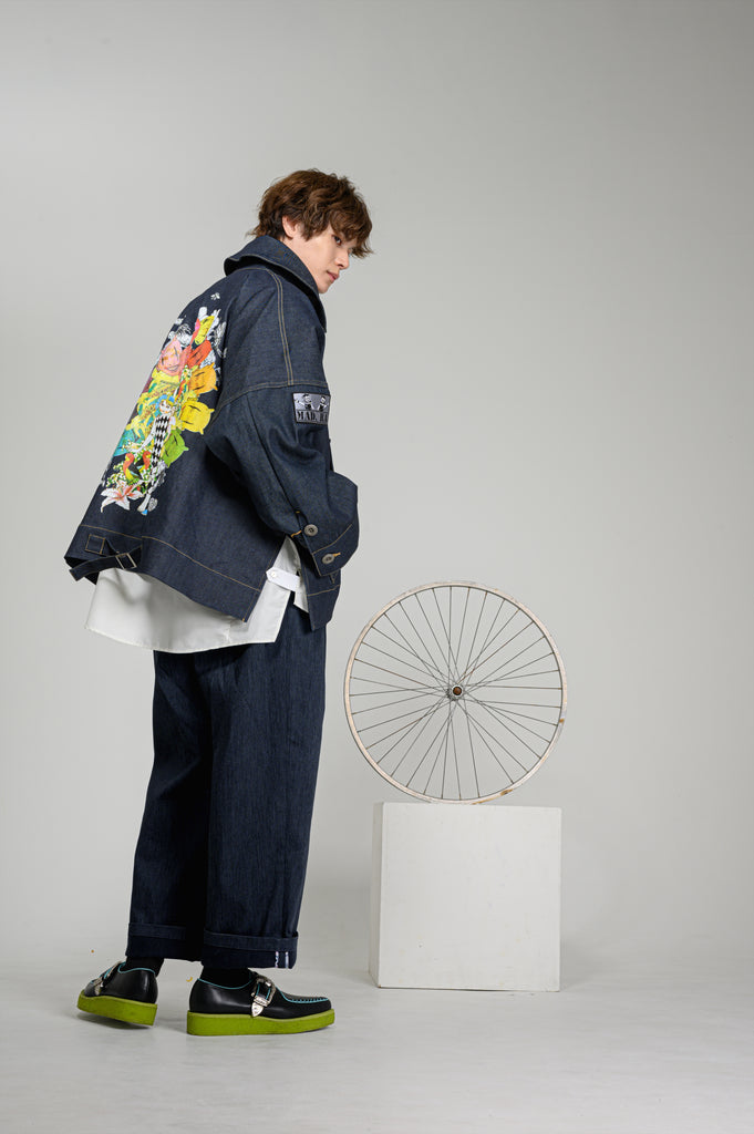 Denim Jacket Maruo Suehiro x MADARANINGEN [Indigo]