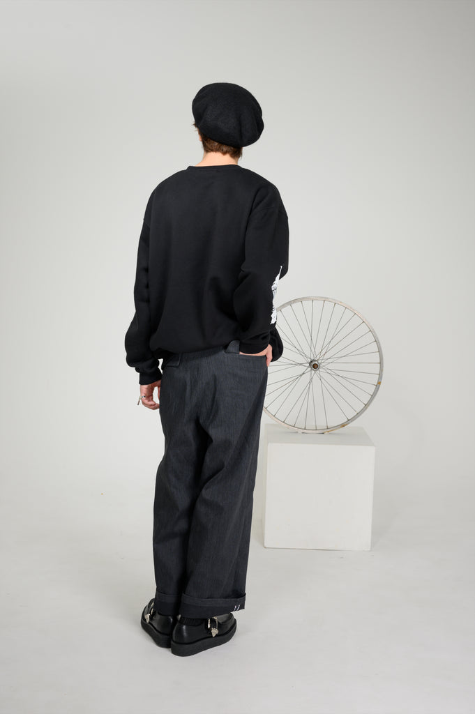 Sweatshirt Maruo Suehiro × MADARANINGEN [Black]