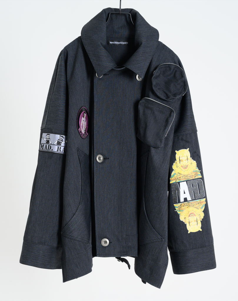 Denim Jacket Maruo Suehiro × MADARANINGEN [Black]
