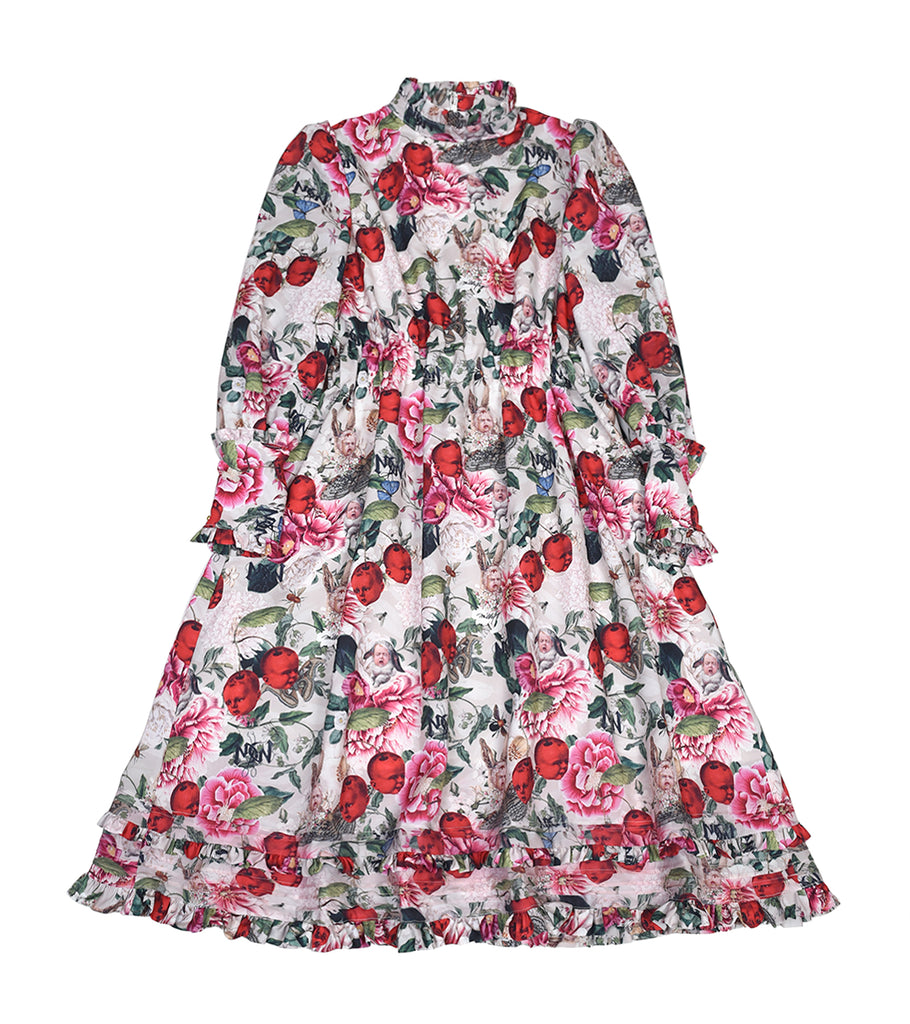 Strange cherry and howl rabbit long dress (PINK)