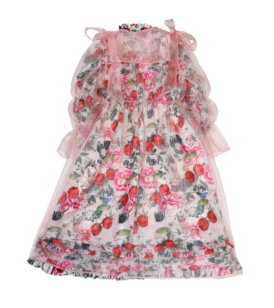 Strange cherry and howl rabbit long dress (PINK)