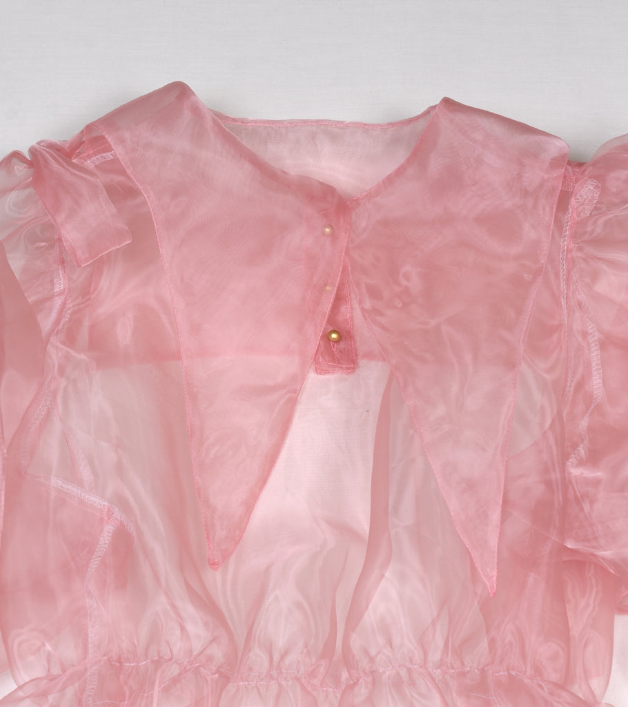 [一般販売] Organdie dress (DUSTY PINK)