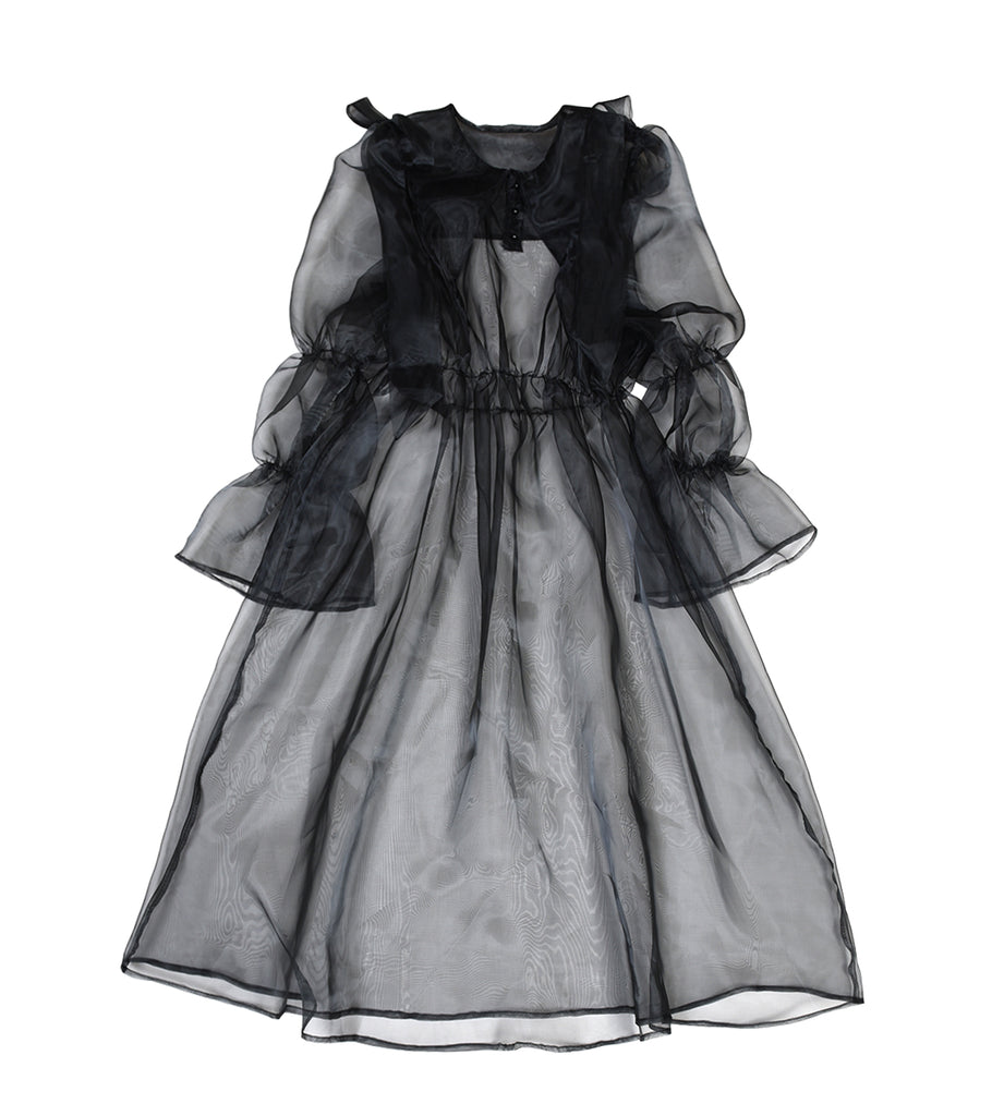 Organdie dress (BLACK)