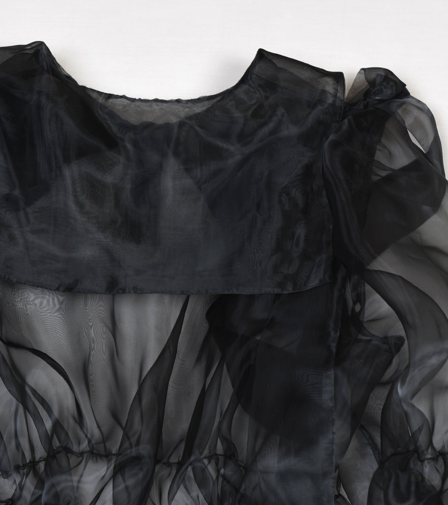 Organdie dress (BLACK)
