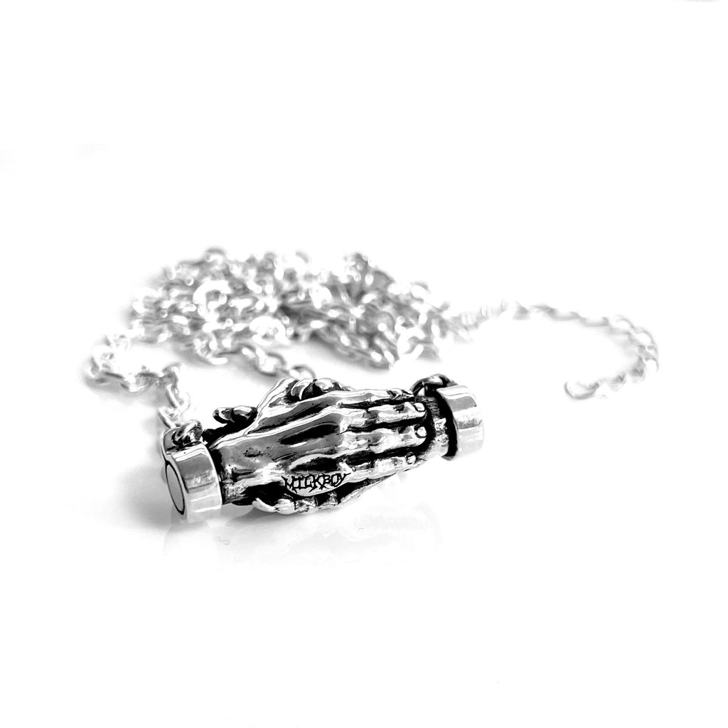 [一般販売] Entered handshake necklace silver925