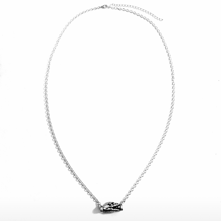 Entered handshake necklace silver925